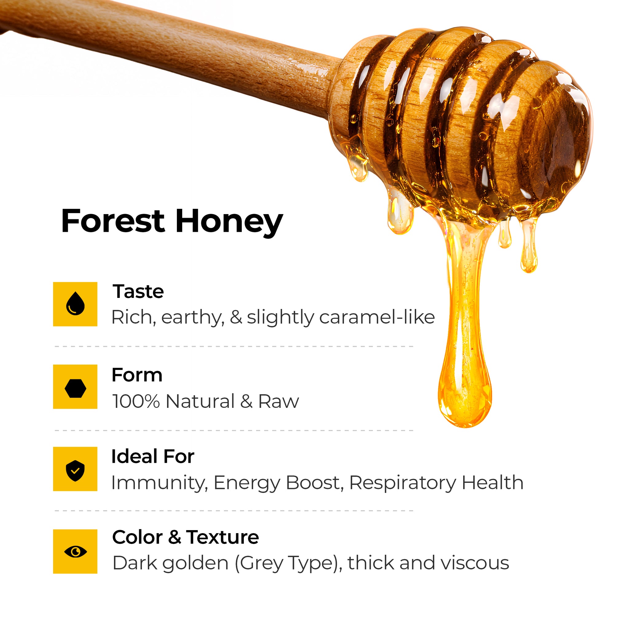 Organic Forest Honey – Pure Wild Harvest | No Heat, No Filter, No Adulteration