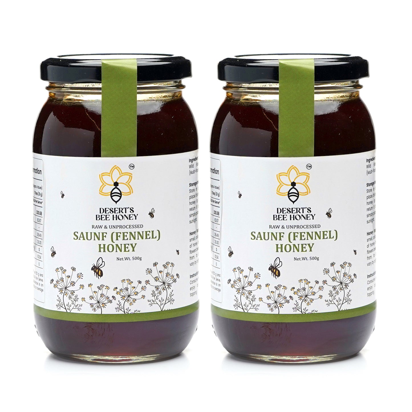 Saunf (Fennel) Raw Honey | Chemical-Free, No Heat, No Adulteration