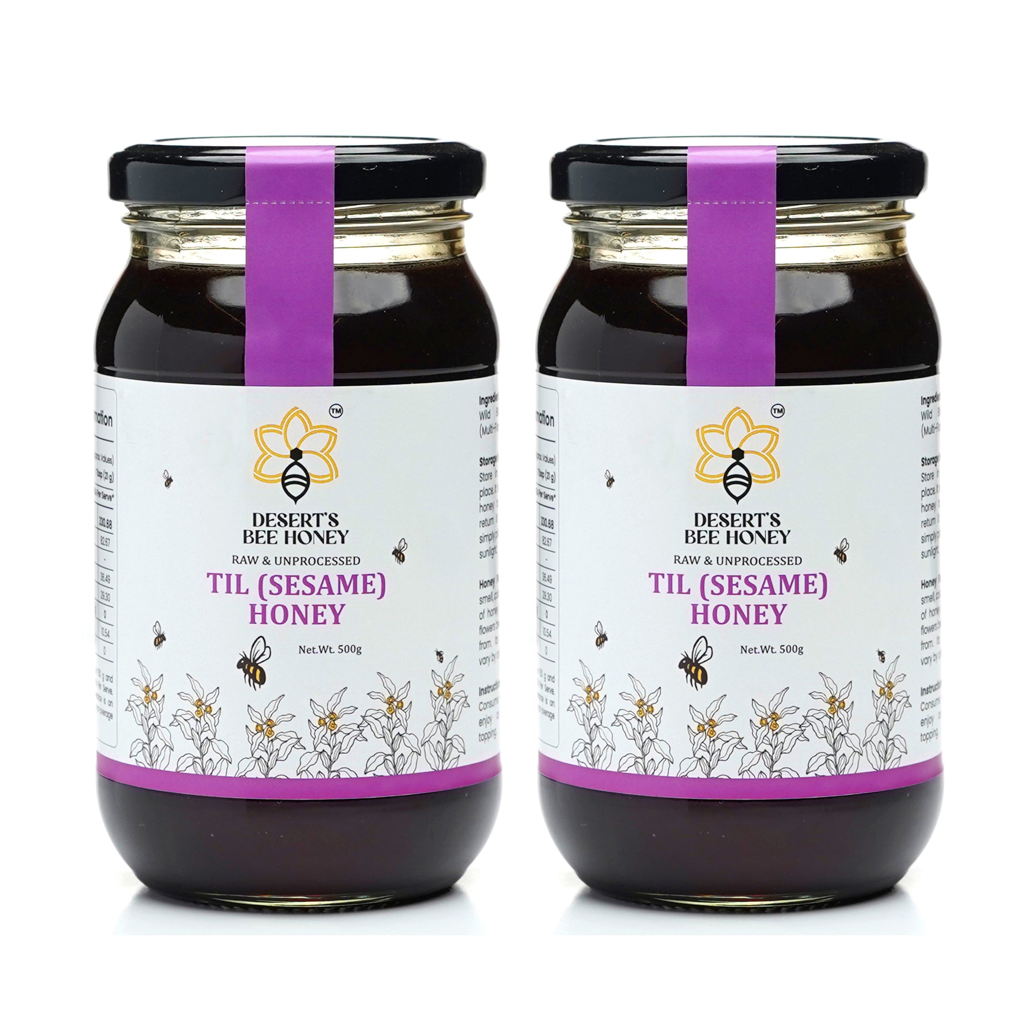 Til (Sesame) Honey – 100% Pure & Natural | Raw, Unfiltered, Unheated | Zero Sugar Added